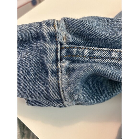 VTG Eddie Bauer Jacket Mens Medium Denim Medium Wash Pockets Jean Trucker Casual - Picture 12 of 12